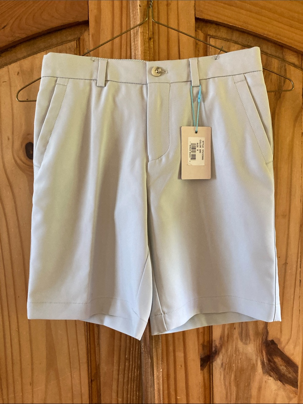 Boys Peter Millar gray chino golf shorts size S (7/8) - NWT